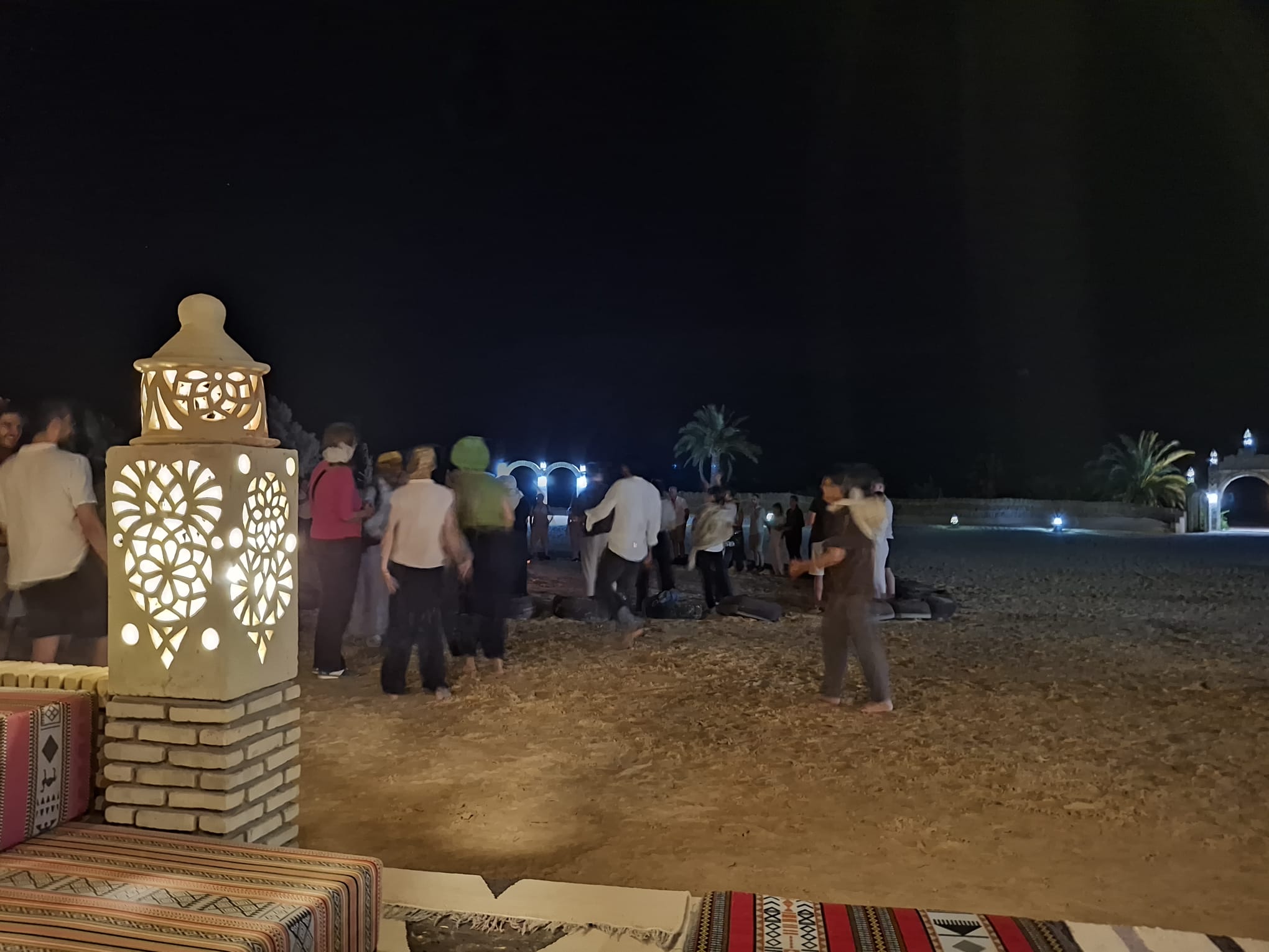 Binnenplaats camping