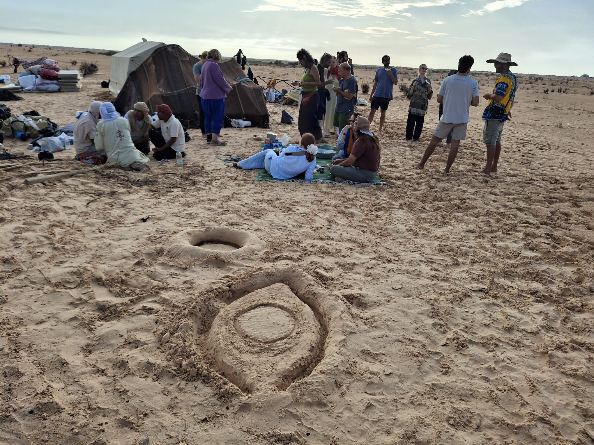 Kunst in het zand